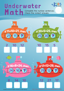 Rocket Math Worksheet: Free Printable PDF for Kids